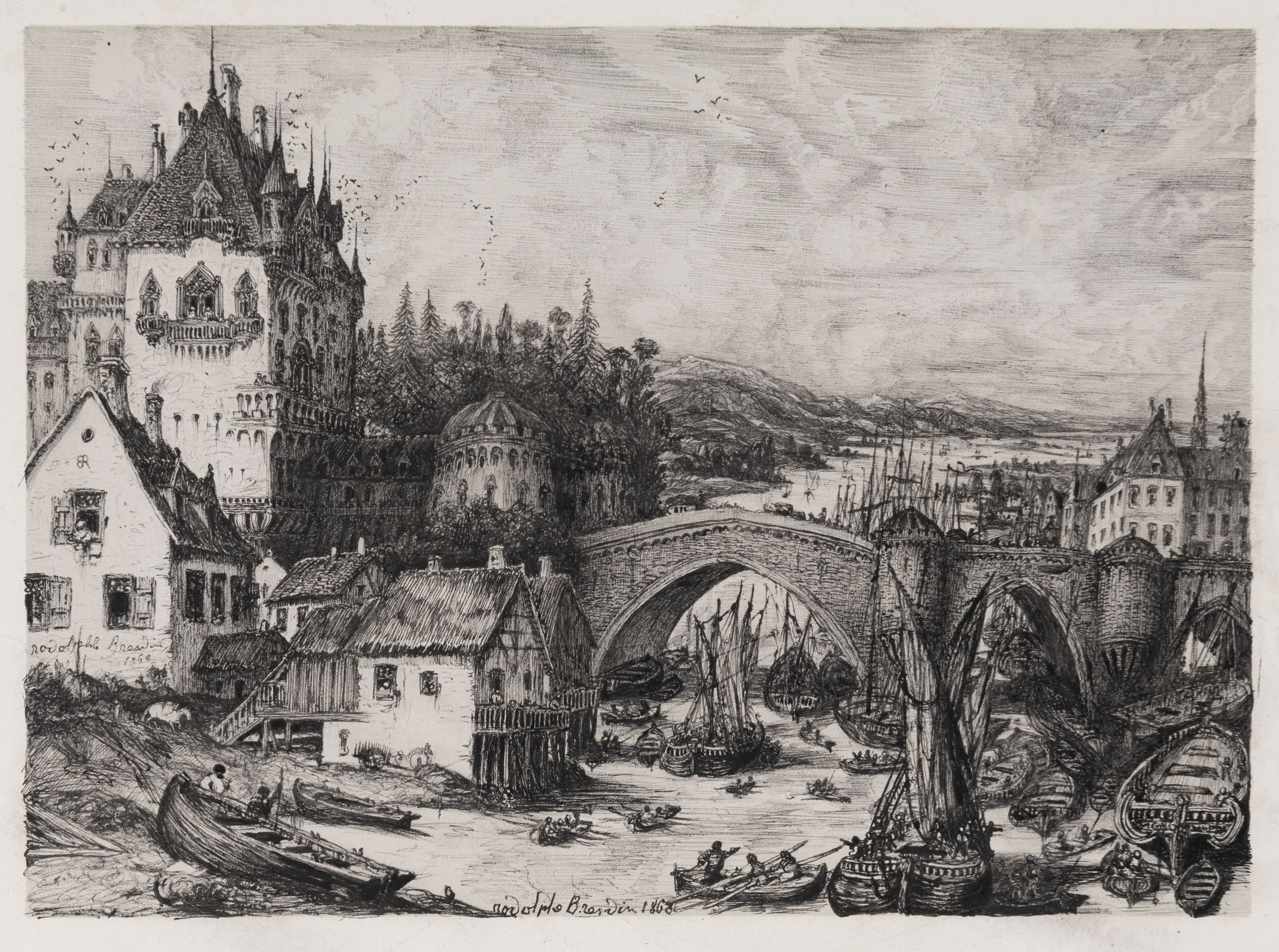 Sur le Pont du Diable (Côte de Normandie)